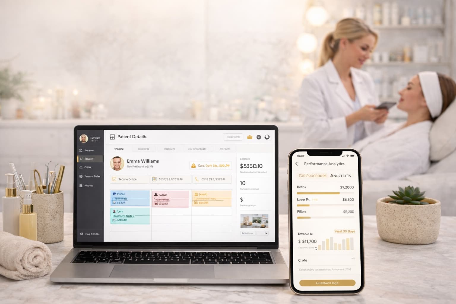 Advanced Aesthetic Treatment Procedure Room