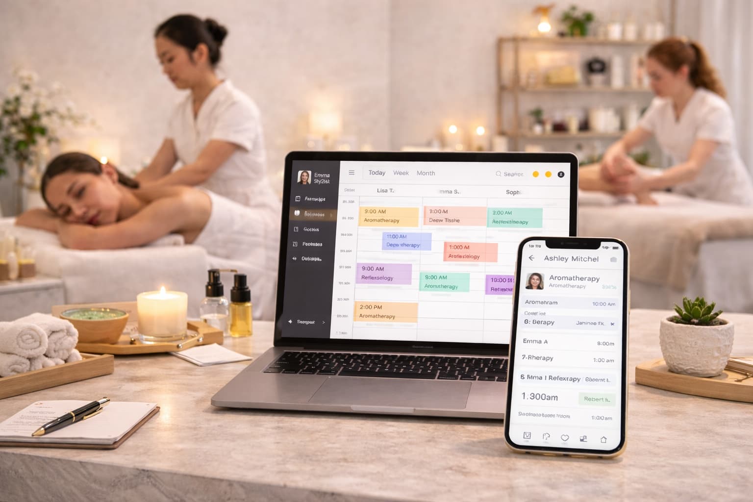 Massage appointment scheduling