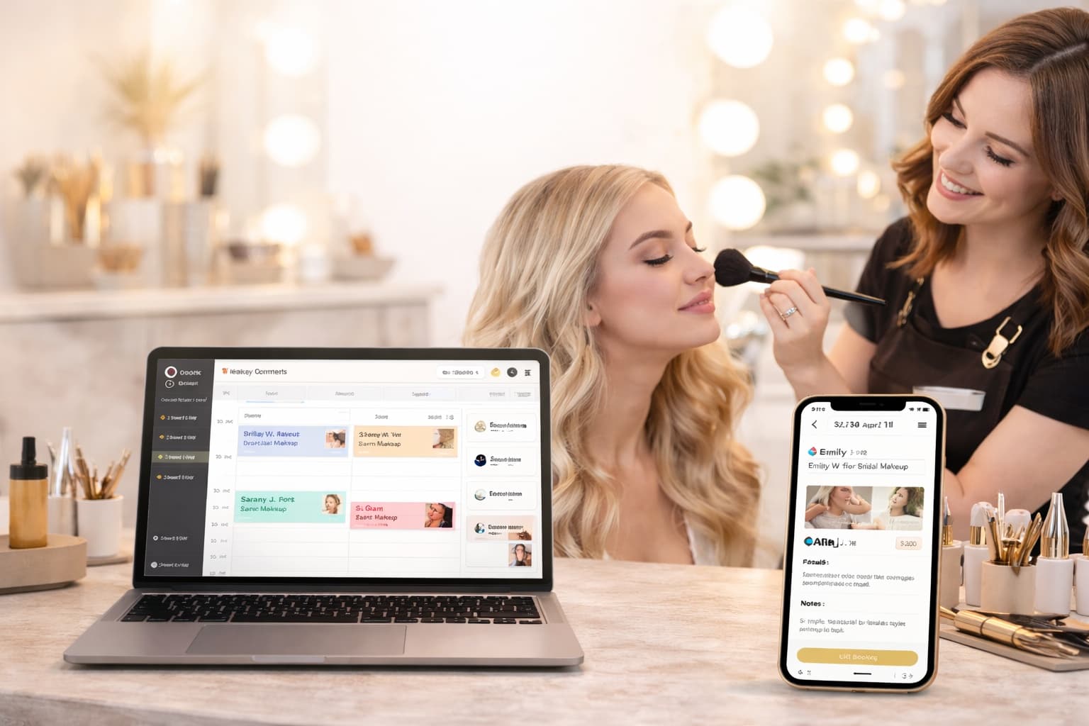 Makeup consultation and preparation